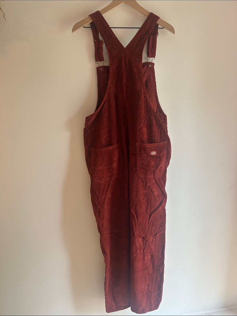 Dickies Rust Corduroy Overalls Jumpsuit - Picture 7 of 7